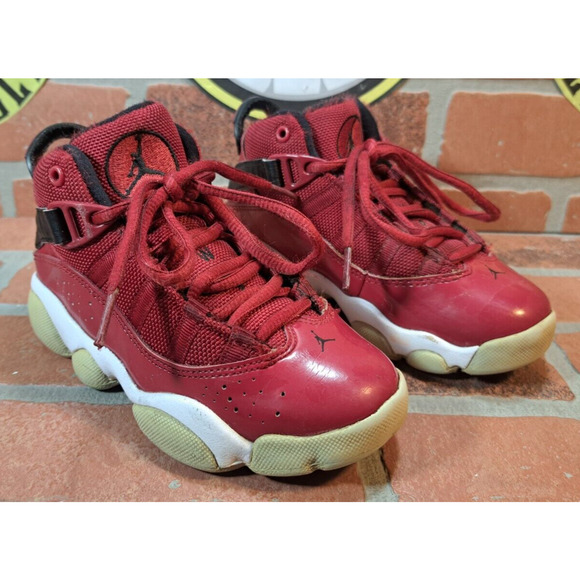 Nike Air Jordan 6 Rings Shoes 323432-601 Red /Black/White Size 11C Basketball - Picture 1 of 5